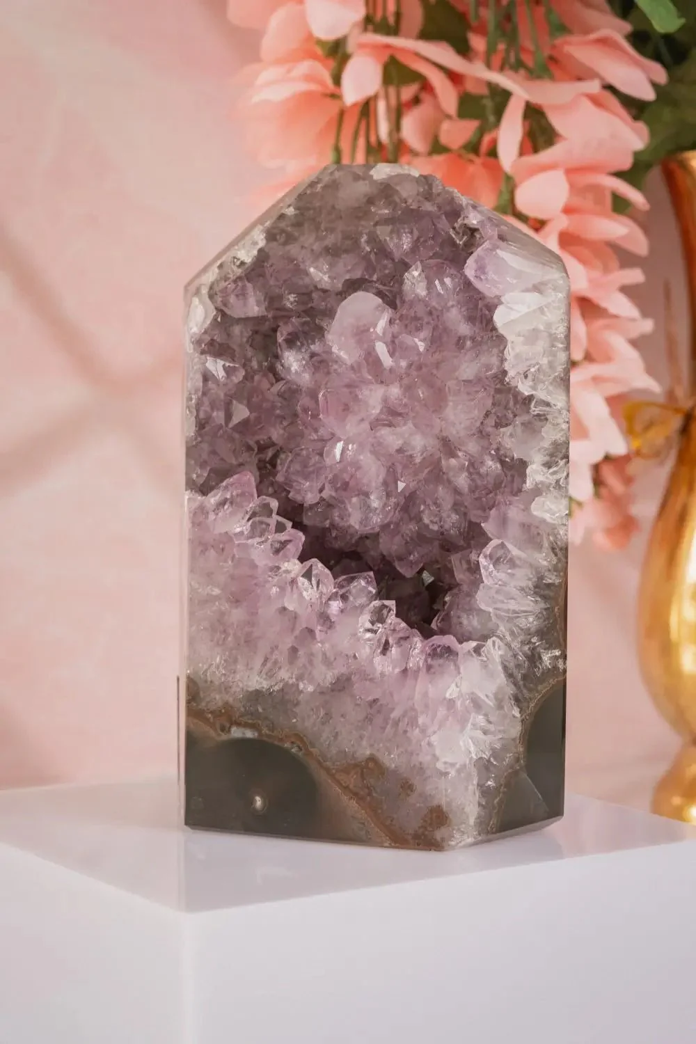 7" Amethyst Geode Quartz Tower 4.6 Lbs - Image 3