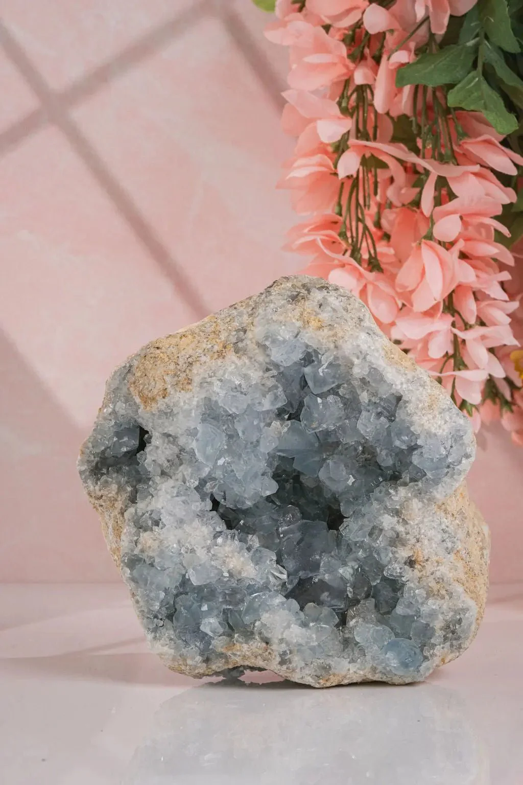 Large 12 LB Celestite Geode Display Piece - Image 3