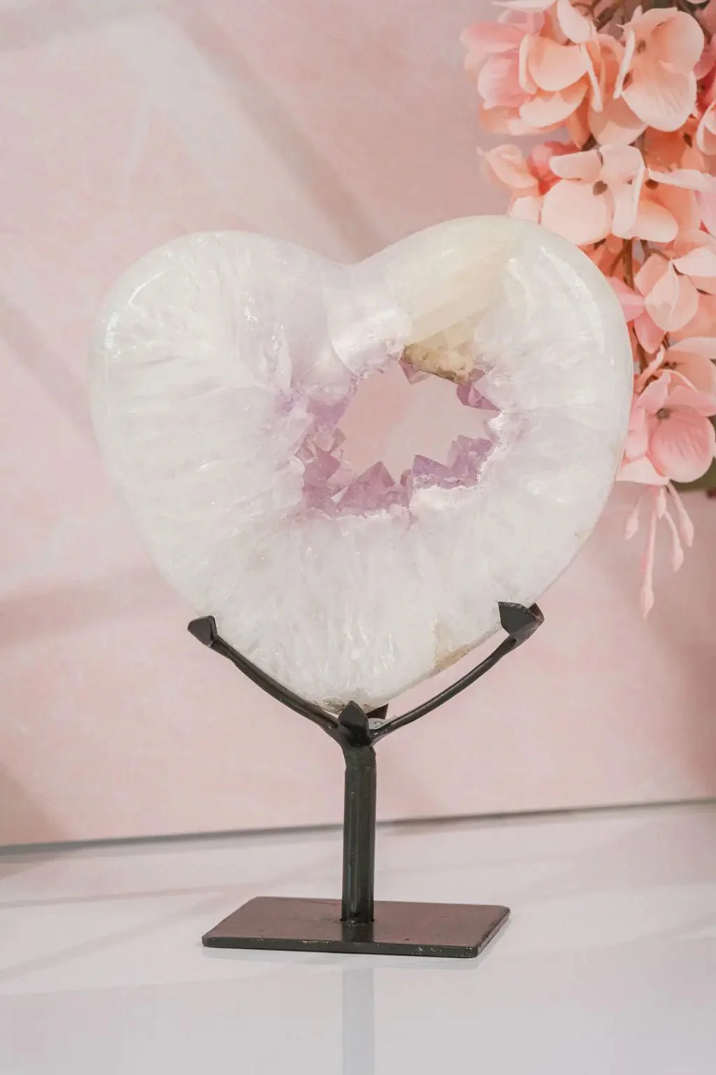 Premium Natural Heart-Shaped Amethyst Geode Portal - Image 4