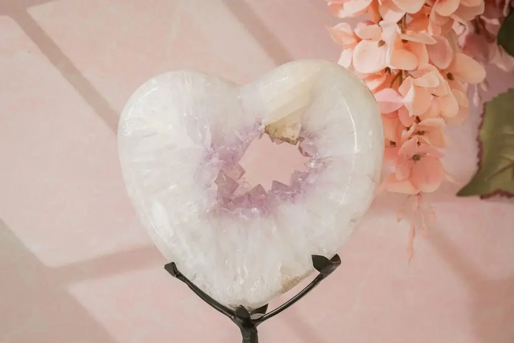Premium Natural Heart-Shaped Amethyst Geode Portal - Image 6