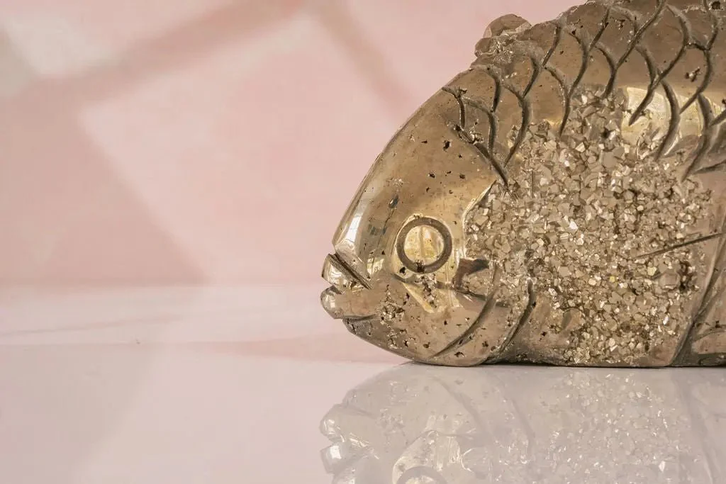 4.6 lb Drusy Pyrite Crystal Carving - Image 3