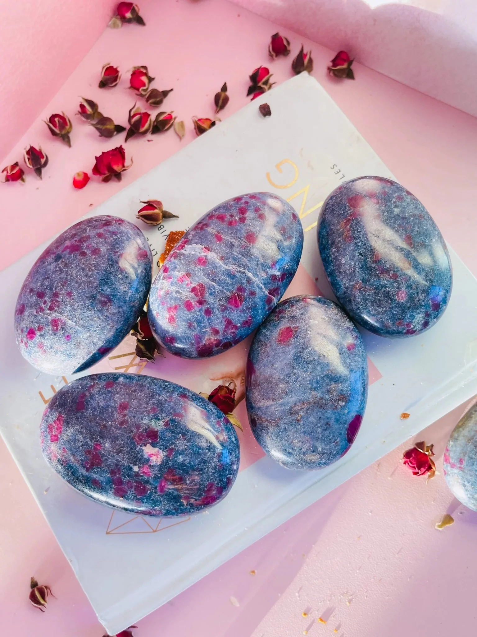 Ruby in Kyanite Palm Stones - Image 3