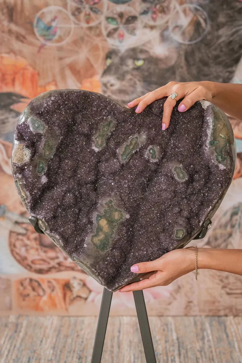 Uruguayan Amethyst Heart Collectors Piece (3 Foot) - Image 12