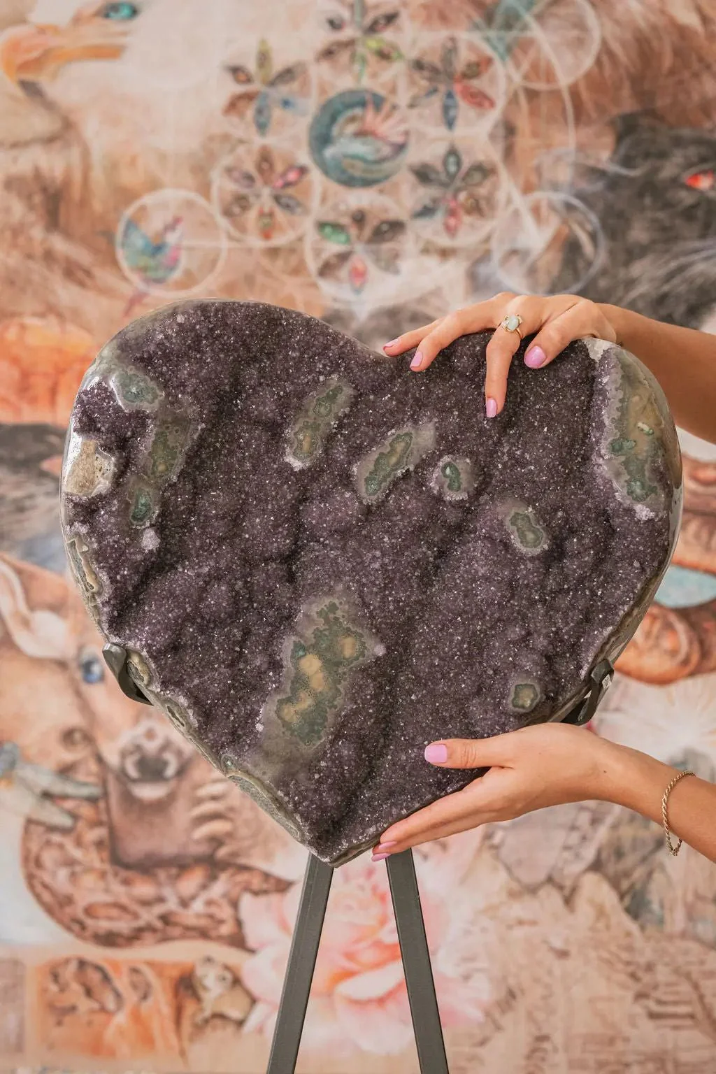 Uruguayan Amethyst Heart Collectors Piece (3 Foot) - Image 13