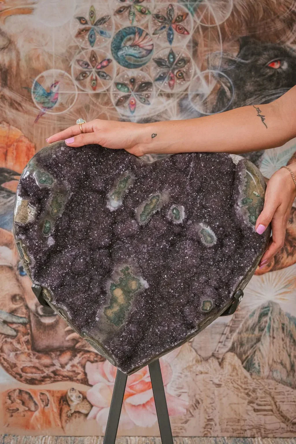 Uruguayan Amethyst Heart Collectors Piece (3 Foot) - Image 6