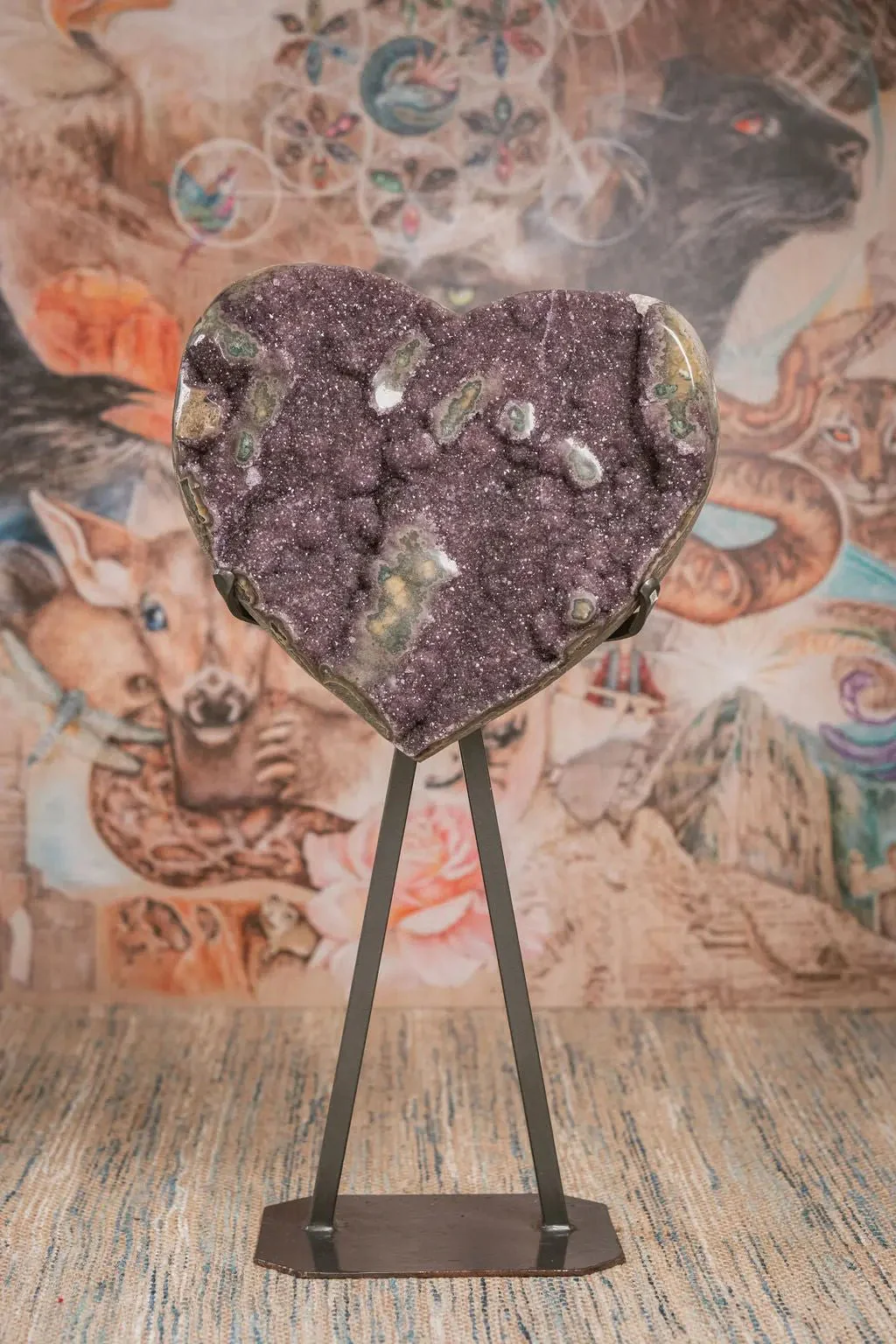 Uruguayan Amethyst Heart Collectors Piece (3 Foot) - Image 7