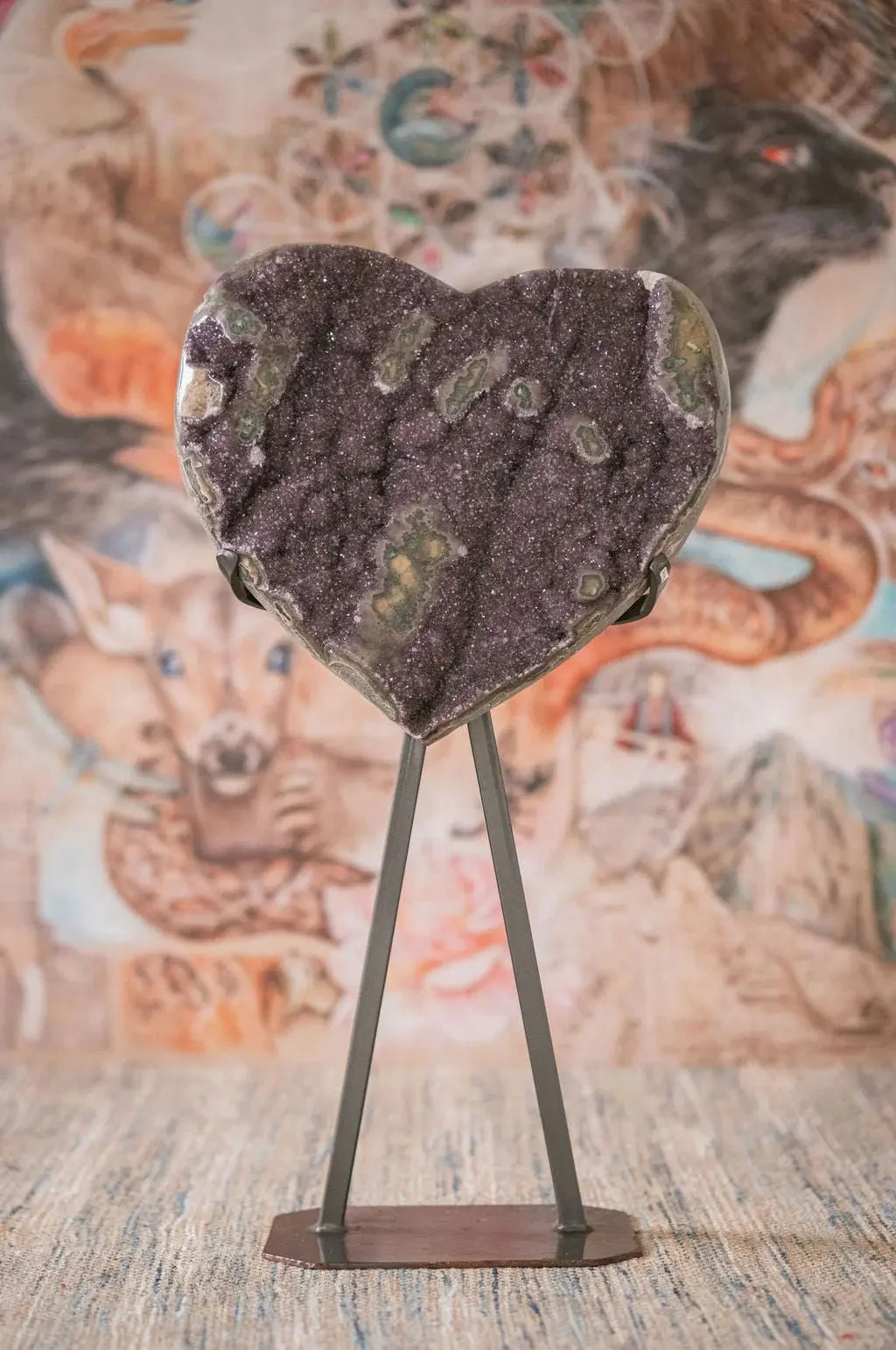 Uruguayan Amethyst Heart Collectors Piece (3 Foot) - Image 9